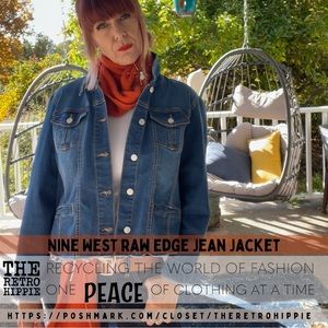 Nine West Raw Edge Jean Jacket